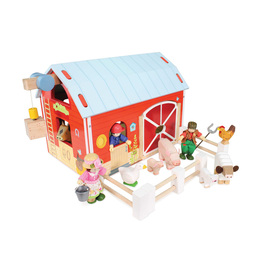 Le Toy Van Red Wooden Barn