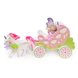 Le Toy Van Fairybelle Carriage & Unicorn Wooden Toy