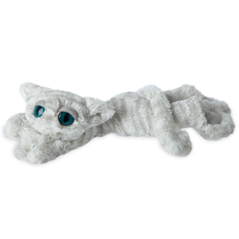 Manhattan Toy Co. Lanky Cat - Snow | Poseable Cat Plush Toy