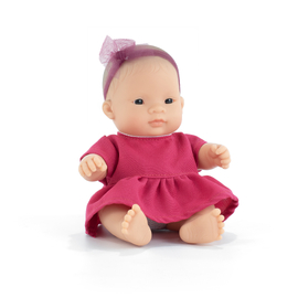 Miniland Doll - Asian Girl Baby Doll 21cm Dressed