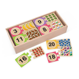 Melissa & Doug  - Numbers Wooden Puzzle Cards