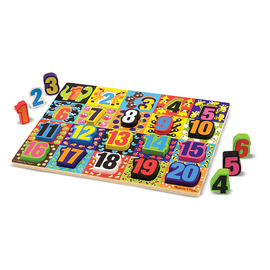 Melissa & Doug - Jumbo Numbers Wooden Chunky Jigsaw Puzzle