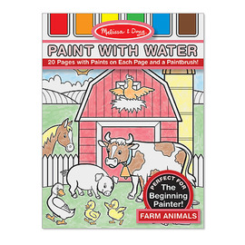 Melissa & Doug - Paint with Water Book - Farm Animals