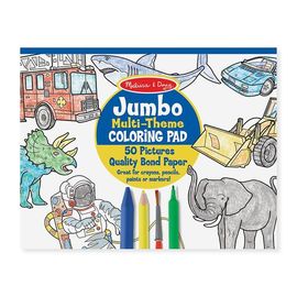 Melissa & Doug - Jumbo 50 Page Kids Colouring Pad | Blue