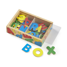 Melissa & Doug - Wooden Alphabet Magnets 52 Piece Set