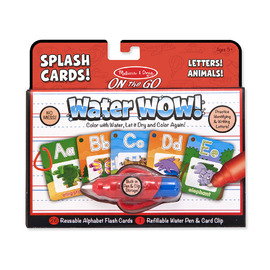 Melissa & Doug On The Go Water WOW! Splash Cards Letters & Animals