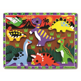 Melissa & Doug - Dinosaurs Wooden Chunky Puzzle