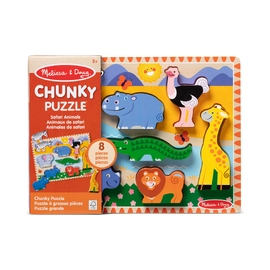 Melissa & Doug - Safari Wooden Chunky Puzzle