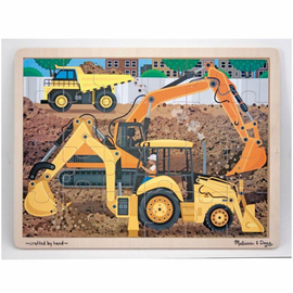 Melissa & Doug - Diggers At Work 24pc Jigsaw Puzzle