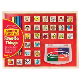 Melissa & Doug - Favourite Things Wooden Stamp Set