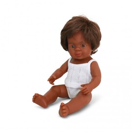 Miniland Doll - Anatomically Correct Aboriginal Baby Boy Doll 38cm