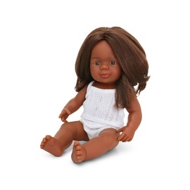 Miniland Doll - Anatomically Correct Aboriginal Baby Girl 38cm | Anatomically Correct Baby Doll
