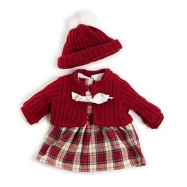 Miniland Doll Clothes - Girls Winter Dress Set | 38-42cm Doll