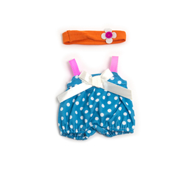 Miniland Doll Clothes - Girls Summer Jumpsuit Set | 21cm Doll