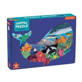 Mudpuppy Ocean Life 300pc Shaped Scene Jigsaw Puzzle