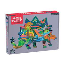 Mudpuppy Dinosaurs 300pc Shaped Scene Jigsaw Puzzle