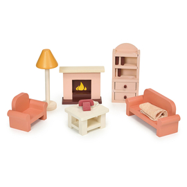  Sitting Room Wooden Dolls House Furniture Set