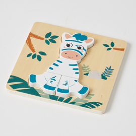Wooden Zebra Jigsaw Puzzle