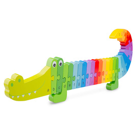 New Classic Toys Rainbow Crocodile Alphabet Puzzle