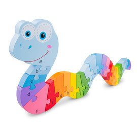 New Classic Toys Rainbow Snake Alphabet Puzzle