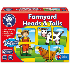 Orchard Toys - Farmyard Heads & Tails Game