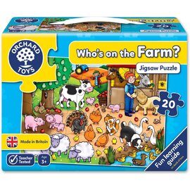 Orchard Toys - Who's on the Farm? Jigsaw Puzzle 20 piece