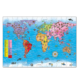 Orchard Toys - World Map Giant 150pc Jigsaw Puzzle & Poster