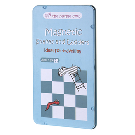 The Purple Cow Magnetic Snakes & Ladders Travel Game