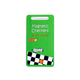 The Purple Cow Checkers Magnetic Travel Game