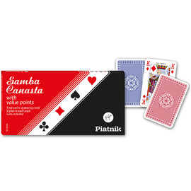 Piatnik Samba Canasta With Value Points | 3 Pack Playing Cards
