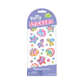Magical Unicorn Puffy Stickers