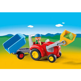 Playmobil 1.2.3 | Tractor with Trailer