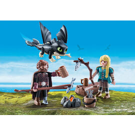 Playmobil How To Train Your Dragon | Hiccup & Astrid with Baby Dragon