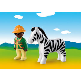 Playmobil 1.2.3 | Ranger with Zebra