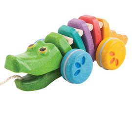 Plan Toys - Rainbow Alligator Pull Along Toy