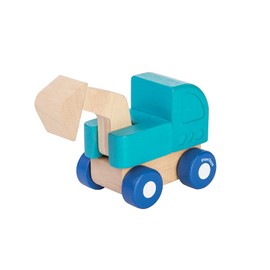 Plan Toys - Mini Excavator | Wooden Eco Toy