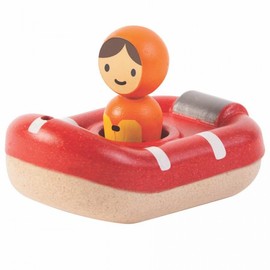 Plan Toys - Coastguard Boat Wooden Eco Toy