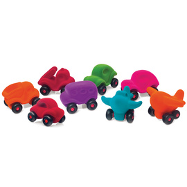 Rubbabu Little Vehicles - Orange Dump Truck