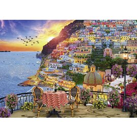 Ravensburger Dinner in Positano, Italy 1000pc Jigsaw Puzzle