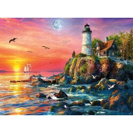 Ravensburger - Lighthouse at Sunset 500pc Jigsaw Puzzle