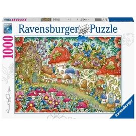 Ravensburger Floral Mushroom Houses Jigsaw Puzzle 1000pc