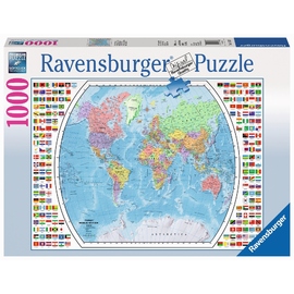 Ravensburger - Political World Map 1000pc Adult Jigsaw Puzzle