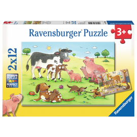 Ravensburger - Animal's Children 2 x 12pc Jigsaw Puzzle