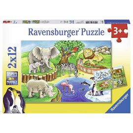 Ravensburger Animals In The Zoo Jigsaw Puzzle 2x12pc