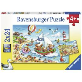 Ravensburger - Seaside Holiday 2x24pc Jigsaw Puzzle