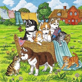 Ravensburger - Cats and Dogs 3x49pc Jigsaw Puzzle