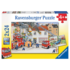 Ravensburger Busy Fire Brigade Jigsaw Puzzle 2x24pc