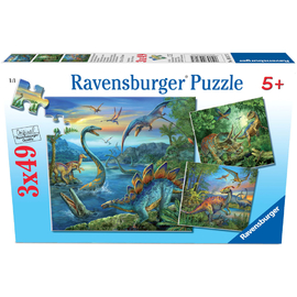 Ravensburger Dinosaur Fascination Jigsaw Puzzle 3x49pc