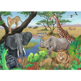 Ravensburger - Safari Animals Jigsaw Puzzle 60pc