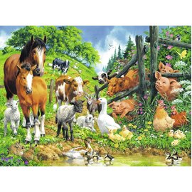 Ravensburger - Animal Get Together Puzzle 100pc Jigsaw Puzzle